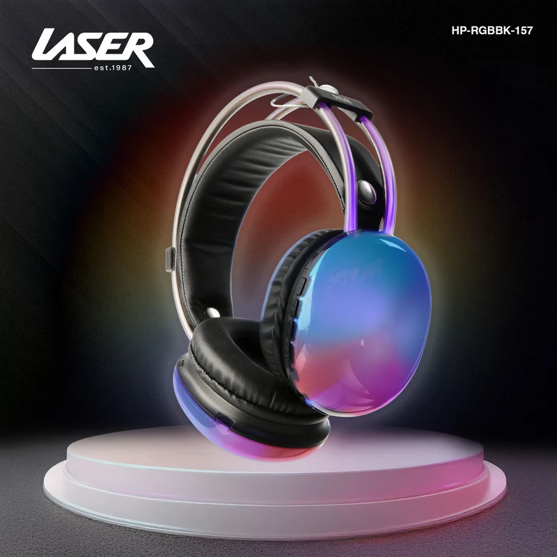 Laser RGB Bluetooth Gaming Headset