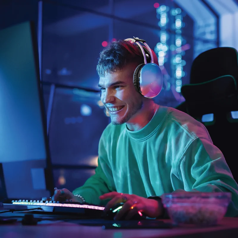 Laser RGB Bluetooth Gaming Headset
