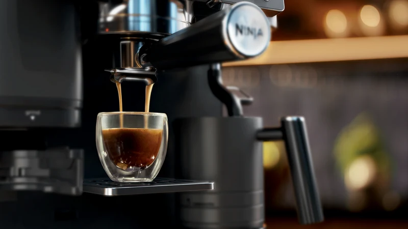 Ninja Luxe Cafe Manual Coffee Machine Midnight Black