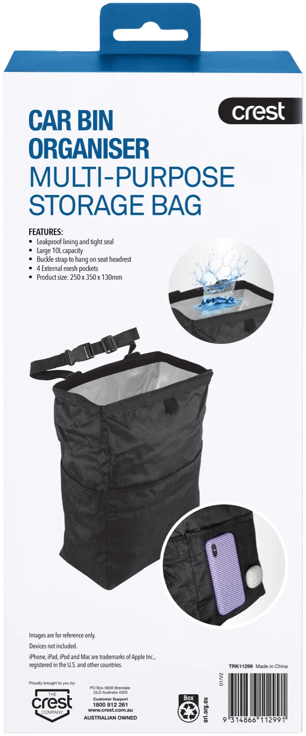 Crest Reusable Car Bin Bag