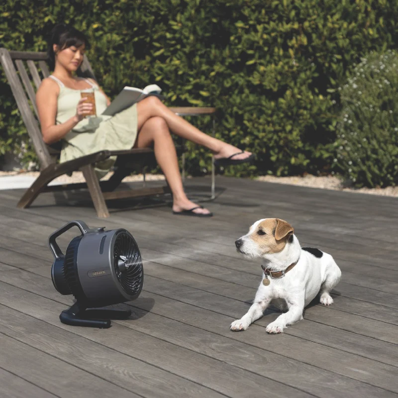 Shark FlexBreeze HydroGo Misting Portable Fan (Dark Grey)