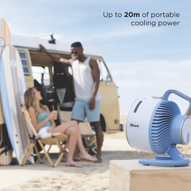 Shark FlexBreeze HydroGo Misting Portable Fan (Glacier)