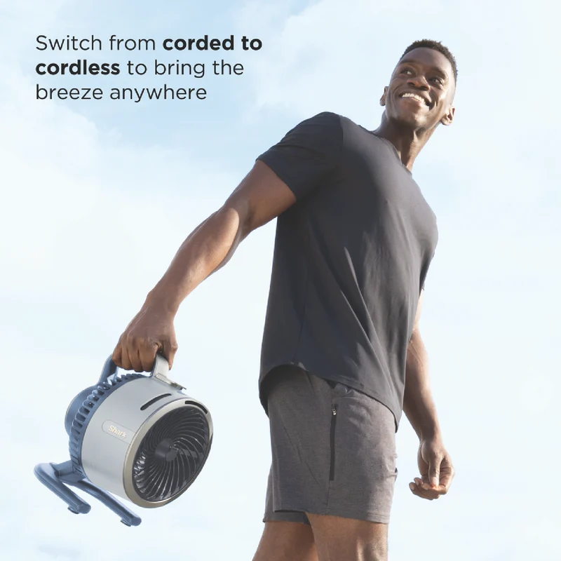 Shark FlexBreeze HydroGo Misting Portable Fan (Glacier)