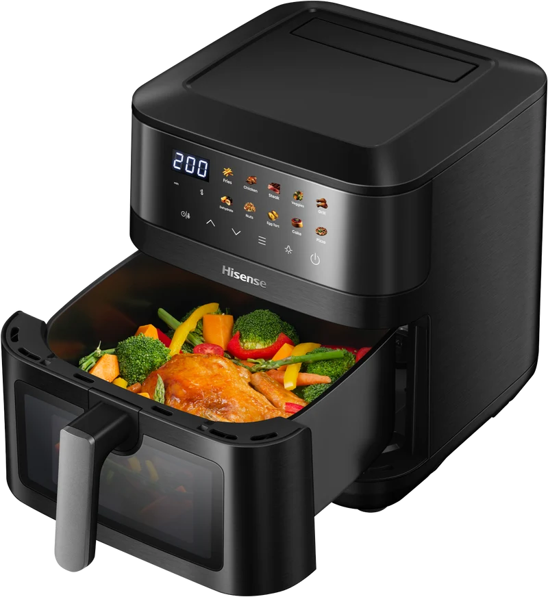 Hisense 8 Litre Air Fryer With Window And Colour display