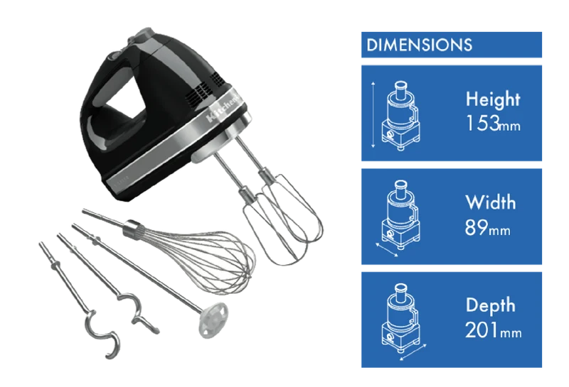 KitchenAid Onyx Black Hand Mixer