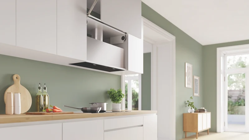 Bosch Series 8 86cm Integrated Rangehood, Black