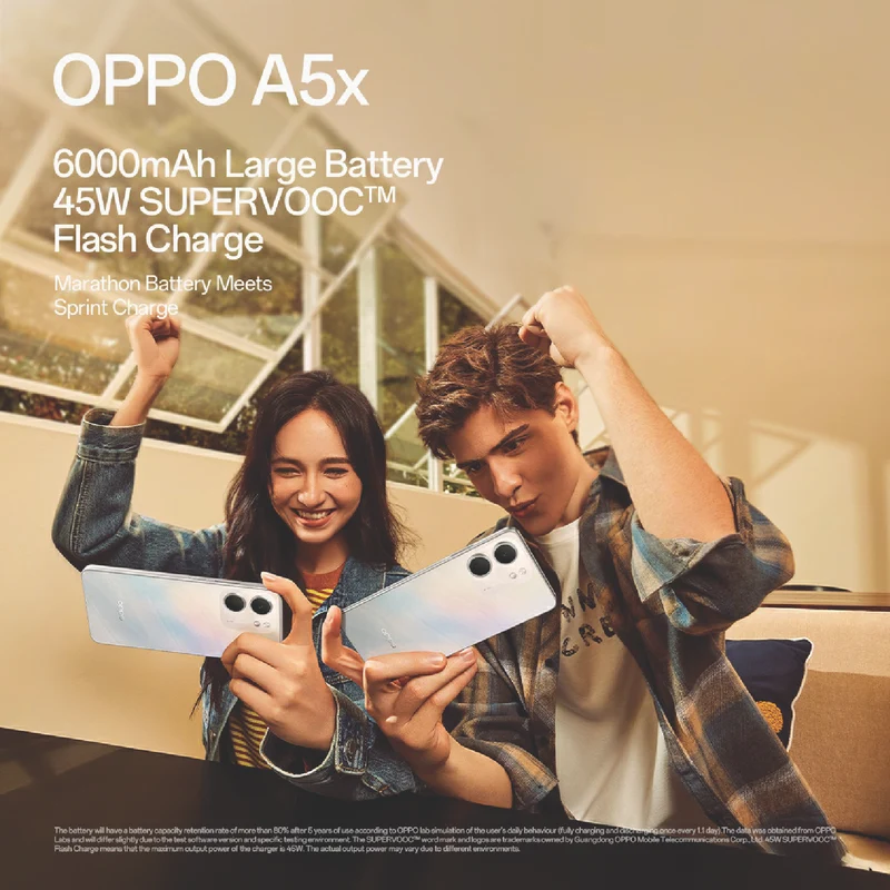 OPPO A5x 128GB Laser White
