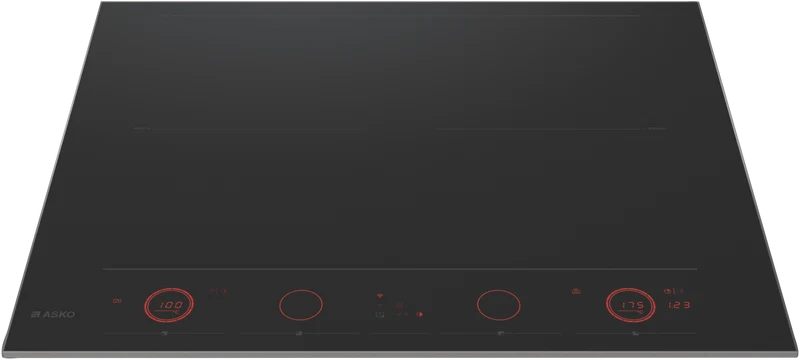 ASKO 64cm 4 Zone Celsius Induction Cooktop - Black