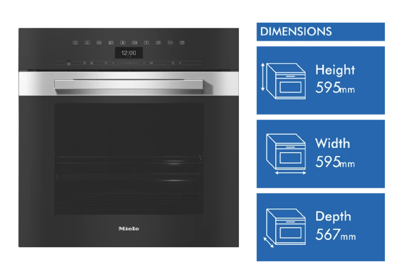 Miele 60cm Combination Steam Oven with HydroClean Self-Cleaning Function CleanSteel