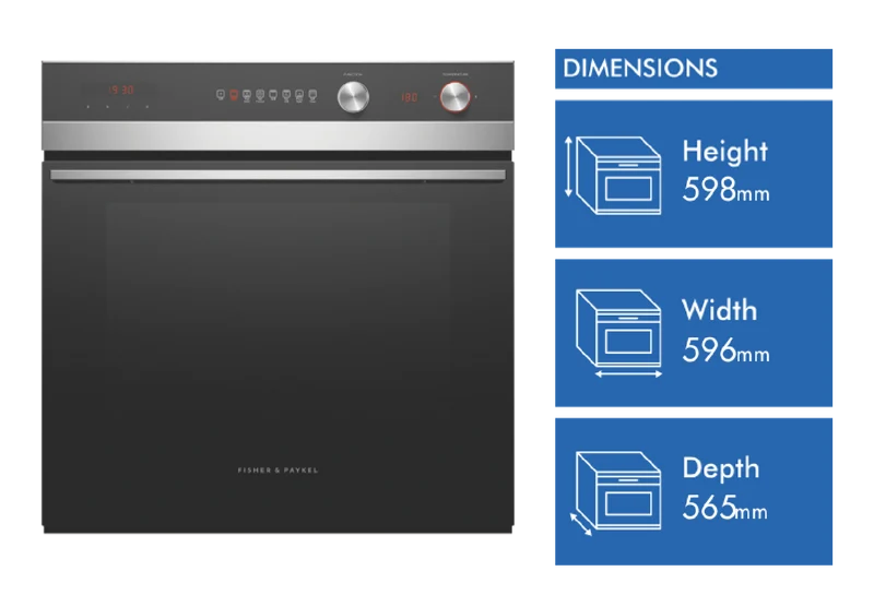 Fisher & Paykel 60cm Series 5 Contemporary Pyrolytic Oven, 7 Function