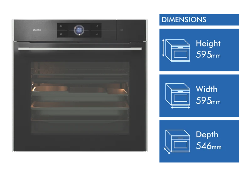 ASKO Elements 60cm Combi Steam Oven - Pearl Black