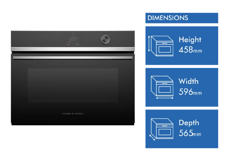 Fisher & Paykel 60cm Series 9 Contemporary Compact Combi-Steam Oven