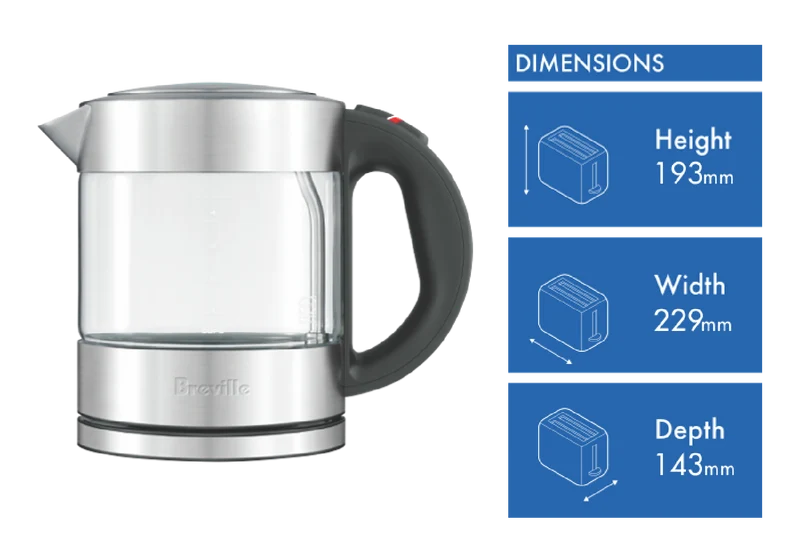 Breville The Compact Kettle Clear