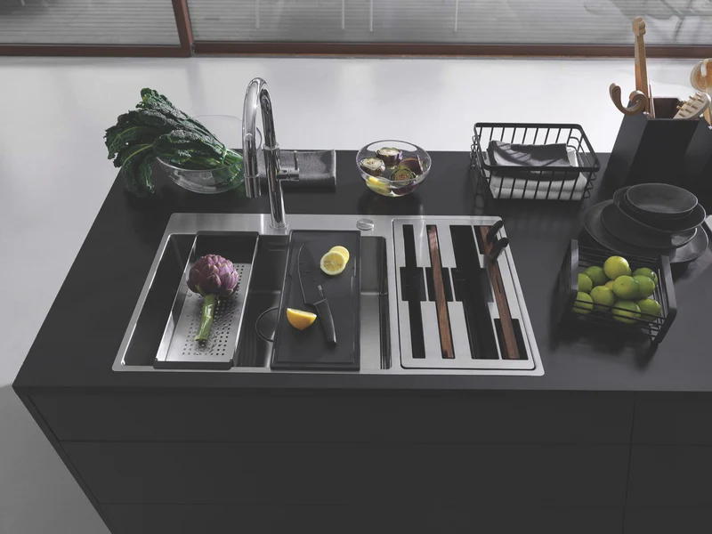 Franke Box Centre Dbl Bowl Sink HOF Kit