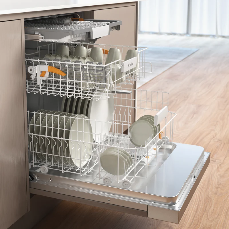 Miele 60cm Semi-Integrated Dishwasher with AutoOpen Drying CleanSteel Fascia
