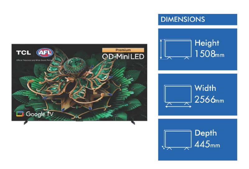 TCL 115" C7K Premium QD Mini LED Google TV 2025