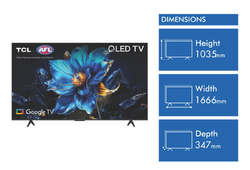 TCL 75" P7K QLED Google TV 2025