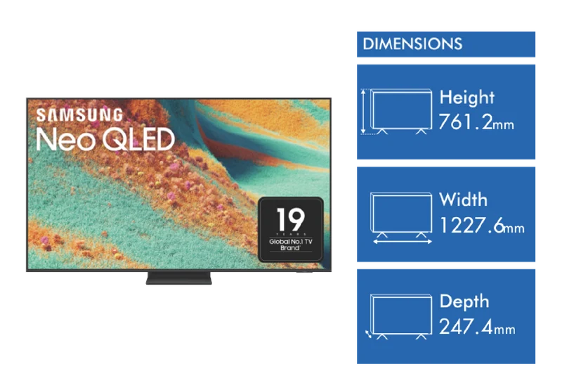 Samsung 55" QN85F NEO QLED 4K Mini LED Smart AI TV 2025