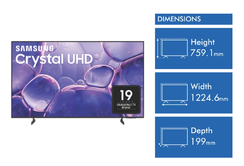 Samsung 55" U8500F Crystal UHD 4K Smart TV 2025