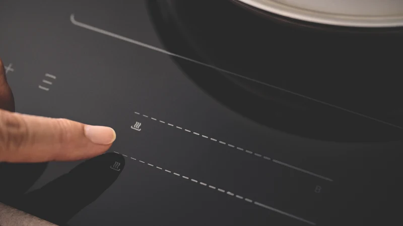 Haier 500 Series 60cm Induction Cooktop, 4 Zone Flexi Zone, Low Current, Black Glass