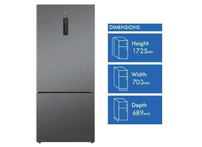 TCL 416L Bottom Mount Refrigerator