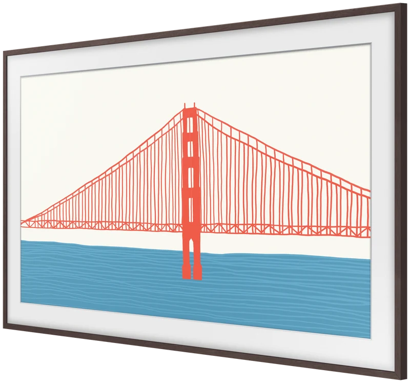Samsung Customisable Modern Frame For 65" Frame TV, Brown