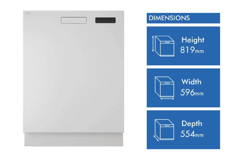 ASKO Classic Built In Dishwasher 82cm - White