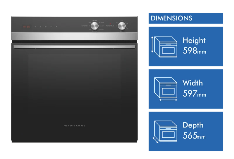 Fisher & Paykel 60cm Series 5 Contemporary Oven, 7 Function
