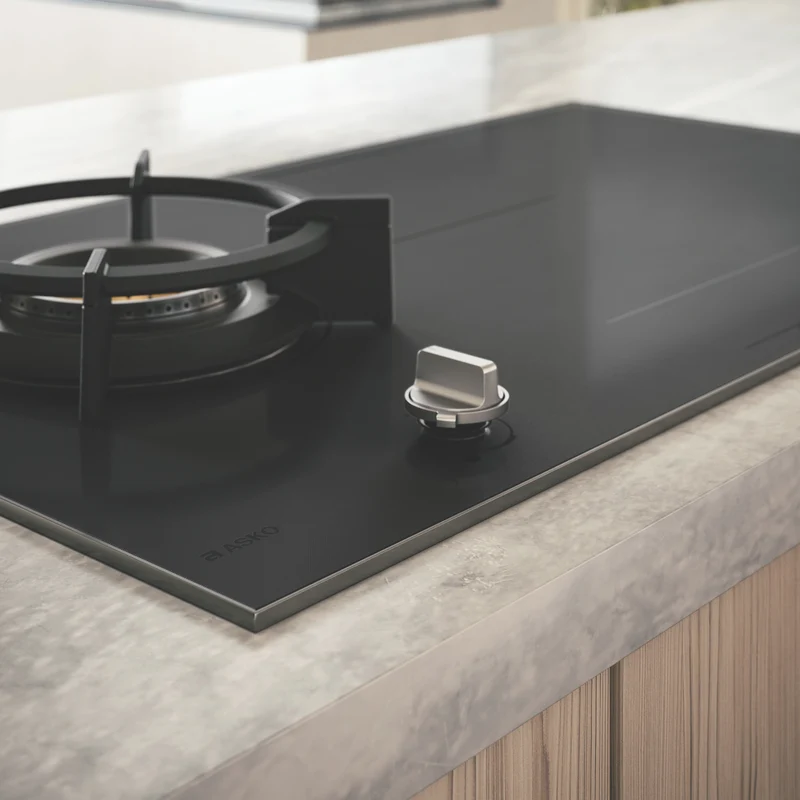 ASKO 90cm Duo Fusion Combined Gas and Induction Cooktop - Matte Black