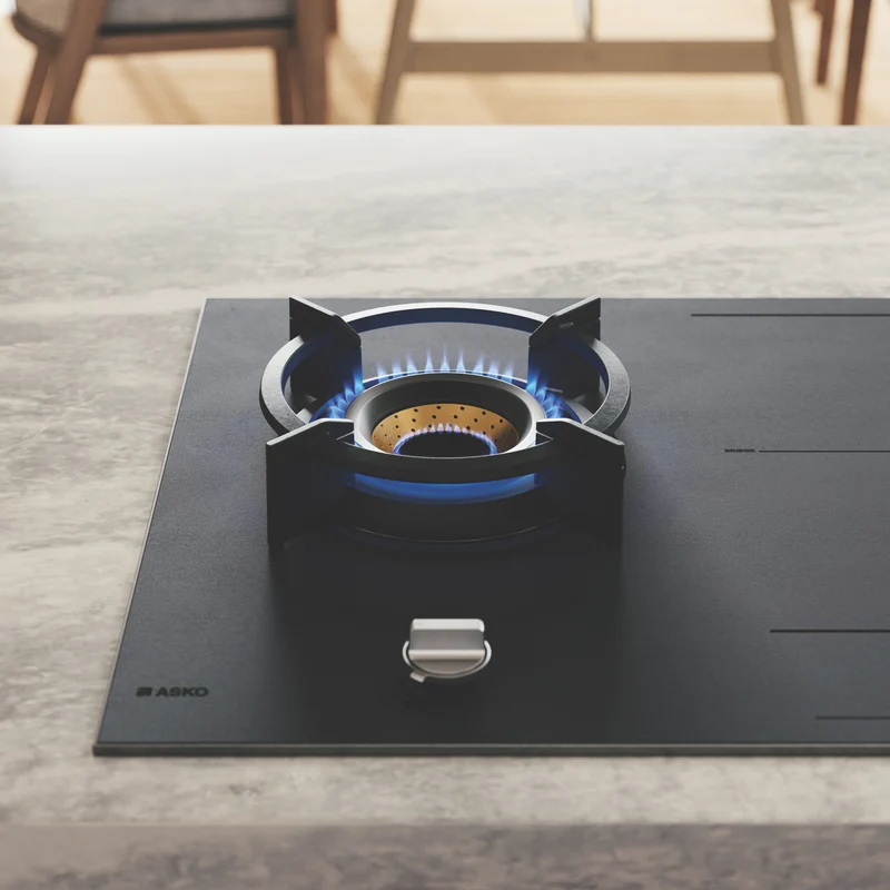 ASKO 90cm Duo Fusion Combined Gas and Induction Cooktop - Matte Black