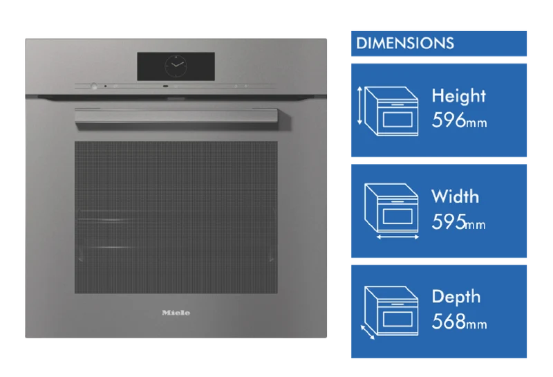 Miele 60cm Pyrolytic Oven with Moisture Plus and FoodView Integrated Camera Graphite Grey