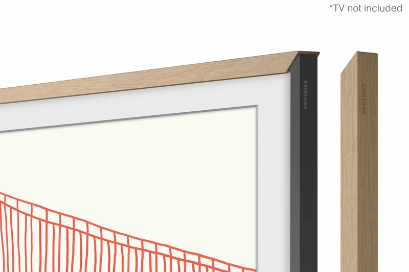 Samsung Customisable Modern Frame For 85" Frame TV, Teak
