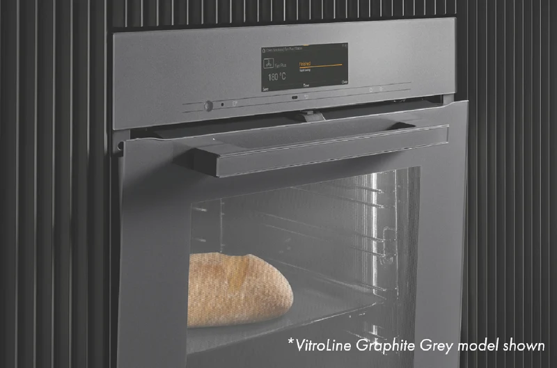 Miele 60cm Handleless Pyrolytic Oven with Moisture Plus and FoodView Integrated Camera Graphite Grey