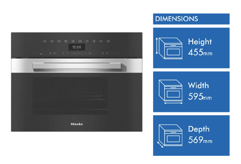 Miele 45cm Steam and Microwave Combination Oven with Wi-Fi Connectivity CleanSteel