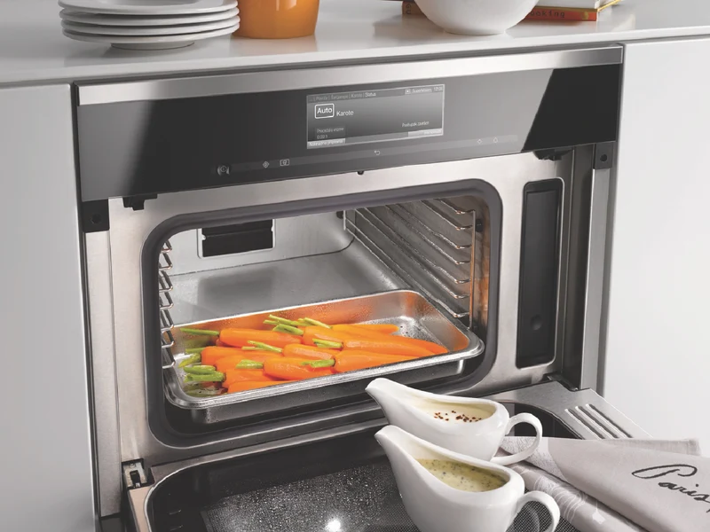 Miele 45cm Steam Oven with DualSteam Technology and Automatic Cooking Programmes Obsidian Black