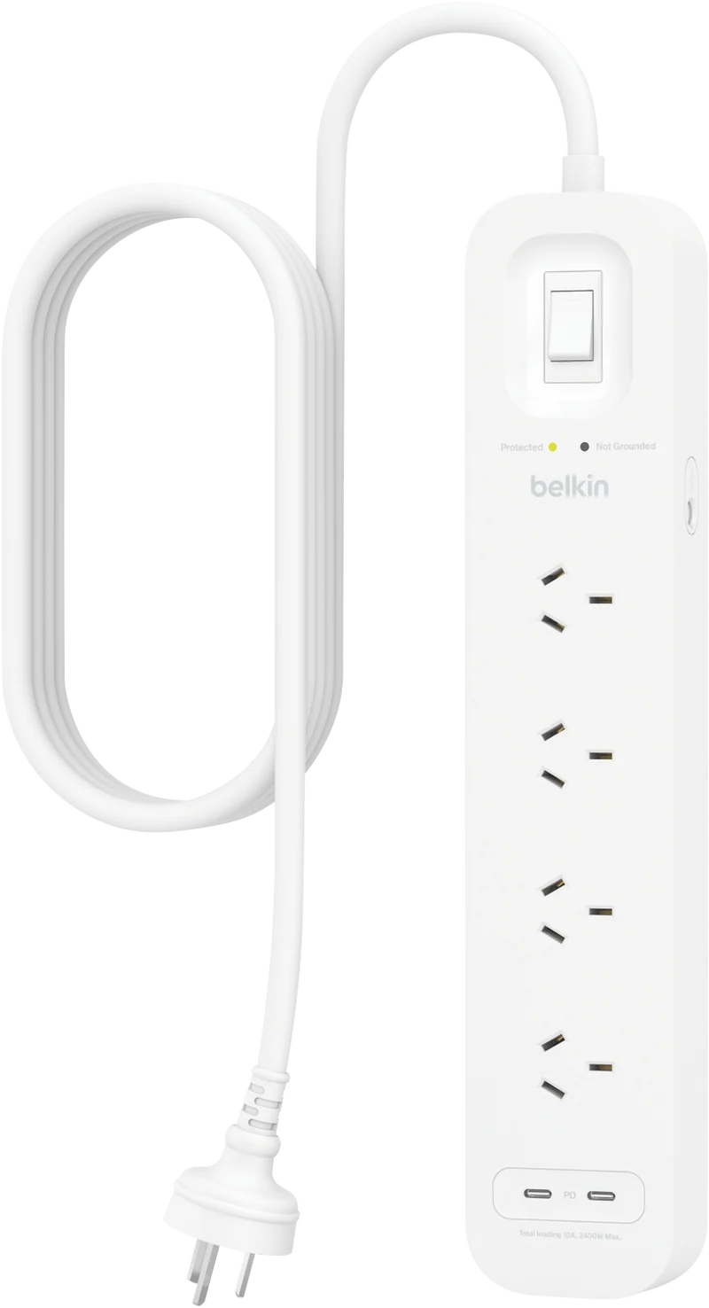 Belkin SurgePro 4-Outlet Surge Protector with Dual USB-C