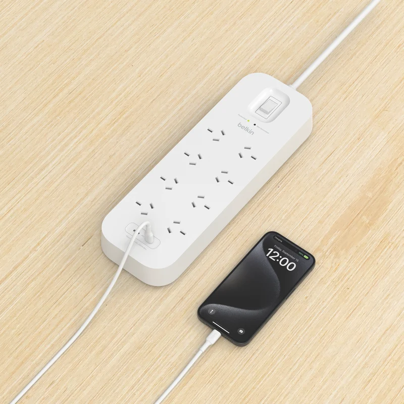Belkin SurgePro 8-Outlet Surge Protector with Dual USB-C