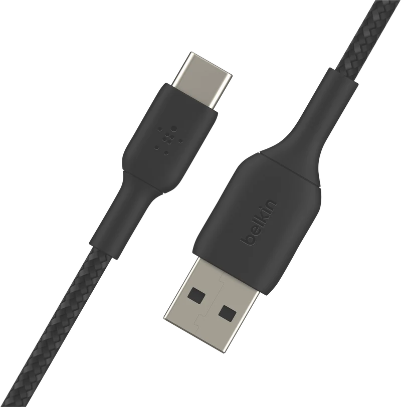 Belkin 3m Braided USB-C to USB-A Cable (Black)