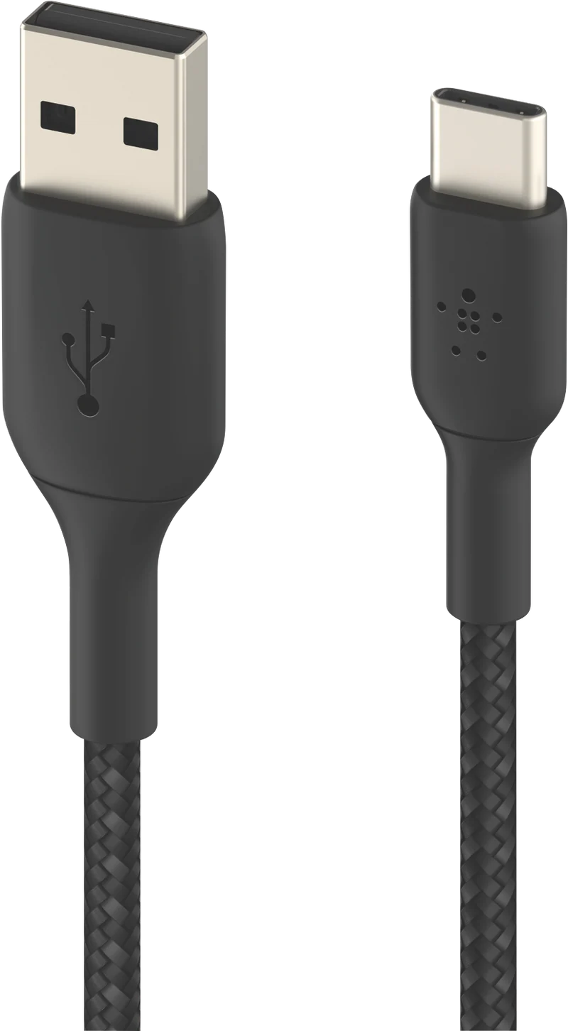 Belkin 3m Braided USB-C to USB-A Cable (Black)