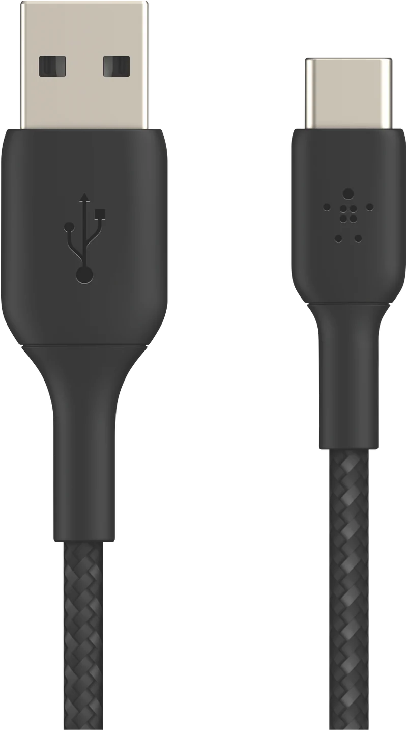 Belkin 3m Braided USB-C to USB-A Cable (Black)