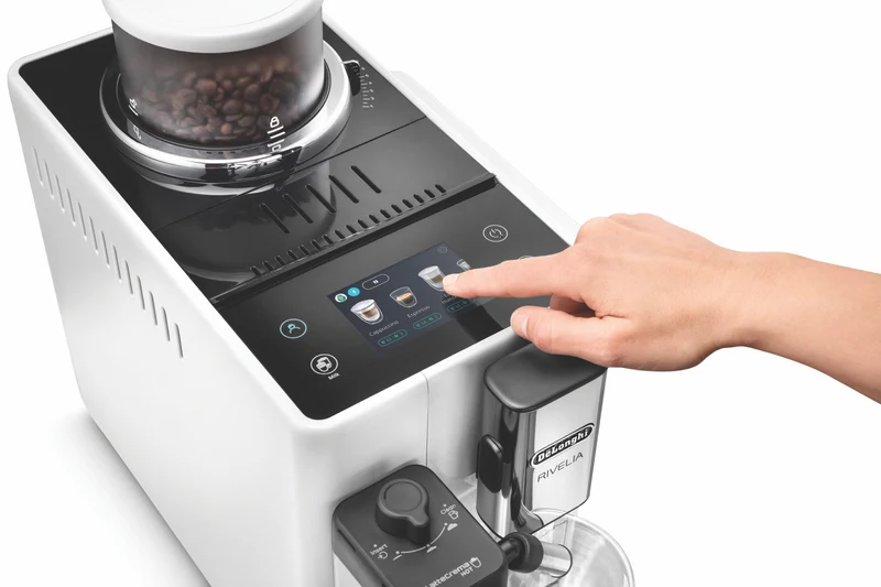 DeLonghi Rivelia Fully Automatic Coffee Machine White