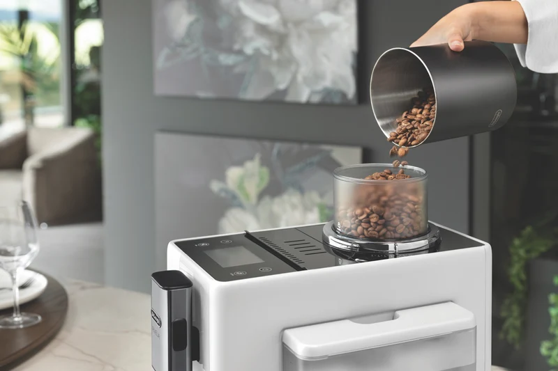 DeLonghi Rivelia Fully Automatic Coffee Machine White
