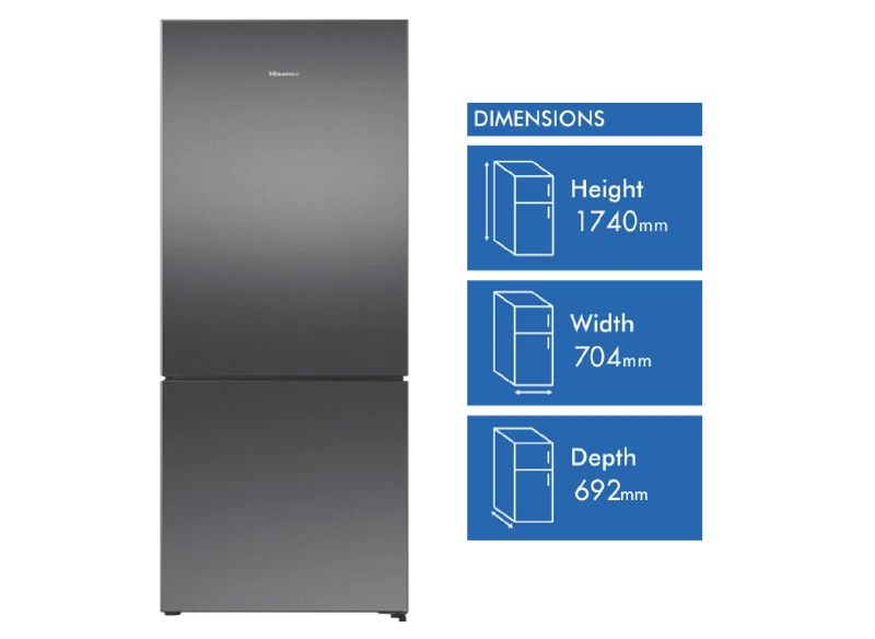 Hisense 417L Bottom Mount Refrigerator
