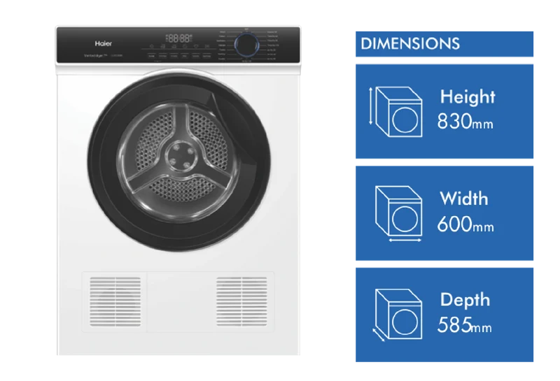 Haier 7kg Vented Dryer