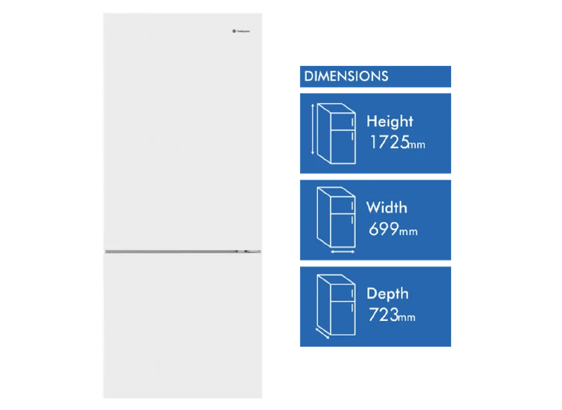Westinghouse 425L Bottom Mount Refrigerator