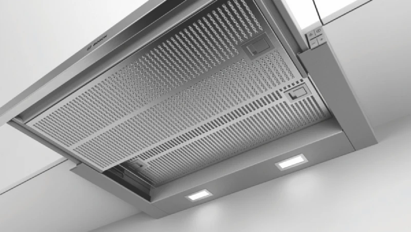Bosch Series 4 60cm Slideout Rangehood, Silver Metallic