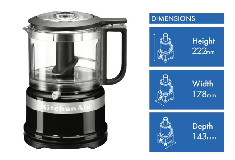 KitchenAid Mini 3.5 Cups Chopper Onyx Black