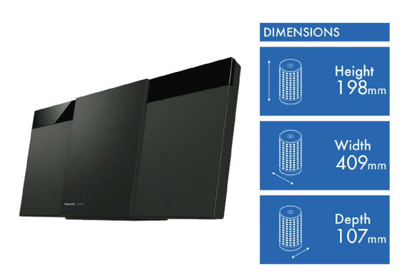 Panasonic Micro System with DAB+ Digital Radio and Bluetooth