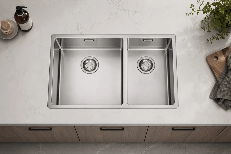 Franke Bolero 1 & 1/2 Bowl Sink, SBR, Stainless Steel