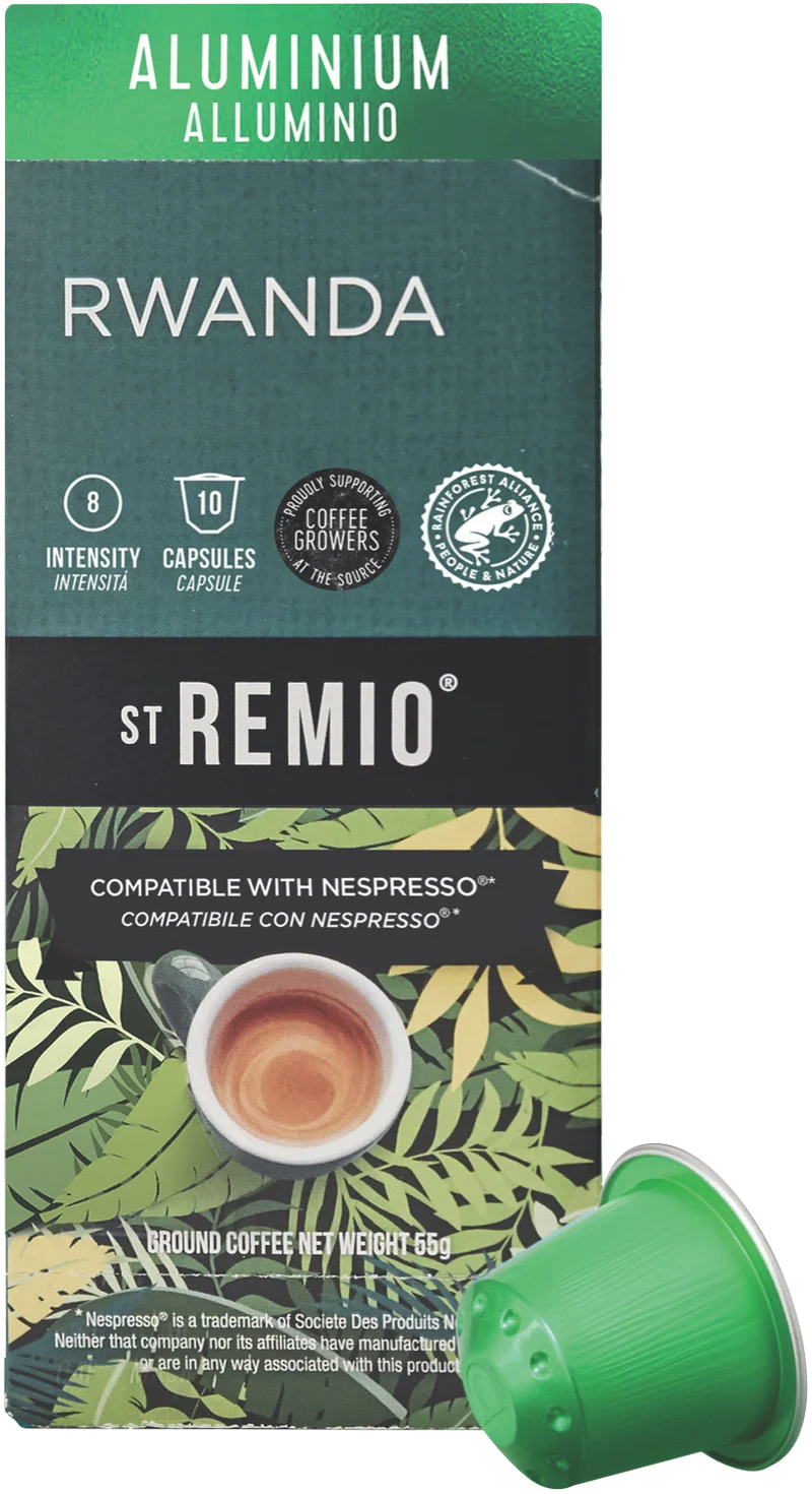 St Remio Coffee Rwanda Capsules Nespresso 10 pk 55g